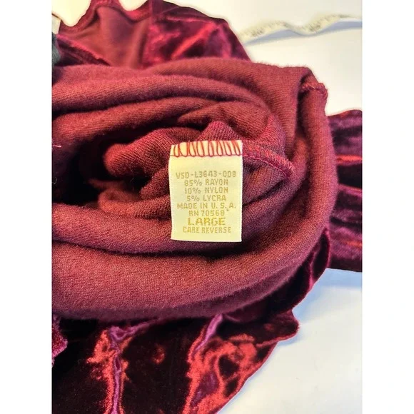 Vintage (90s-00) Victoria Secret Velvet Body Suit (large) - Picture 7 of 9